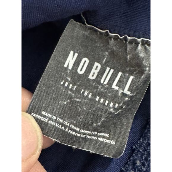 NOBULL Women’s L Navy Blue Quilted Crew Neck Pullover Sweatshirt Active Crossfit - Picture 2 of 6